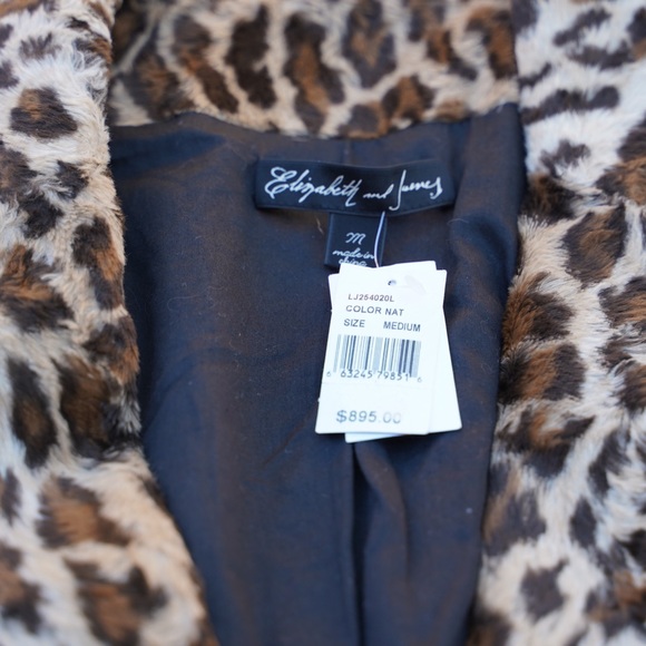 Cheetah fur leather armed jacket - Picture 8 of 9